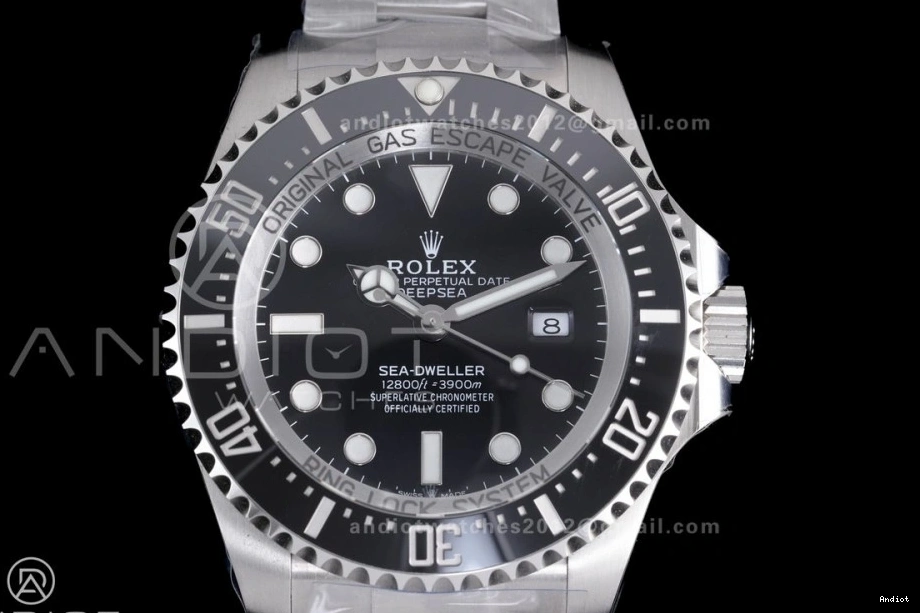 SS 904L and Sea-Dweller C+F Case Bracelet Edition 126660 1:1 Ceramic Black VR3235 Best 0206